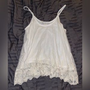 White floral tank top